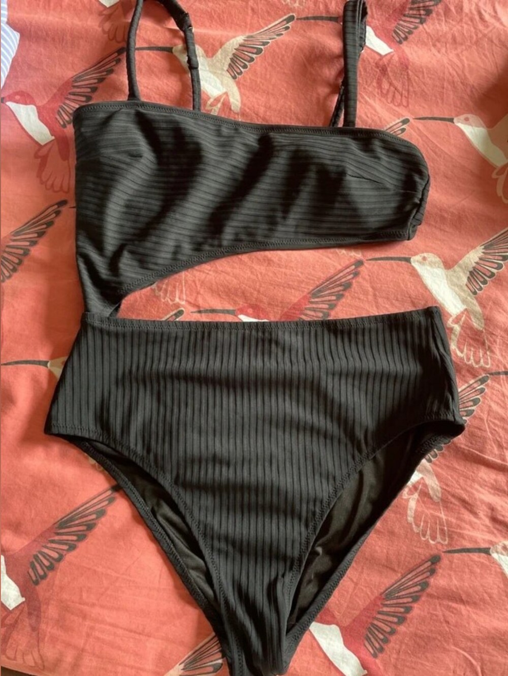 Shade & Shore Deep Green Two-Piece Bikini Set